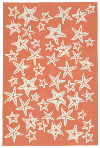 Trans Ocean Capri Starfish Orange Area Rug by Liora Manne main image