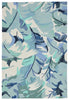 Trans Ocean Capri Palm Leaf Blue Area Rug main image