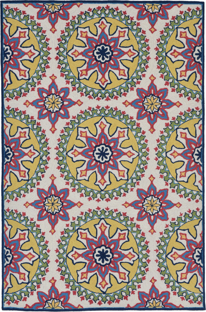 Trans Ocean Capri Moroccan Medallion Multi Area Rug Mirror by Liora Manne main image