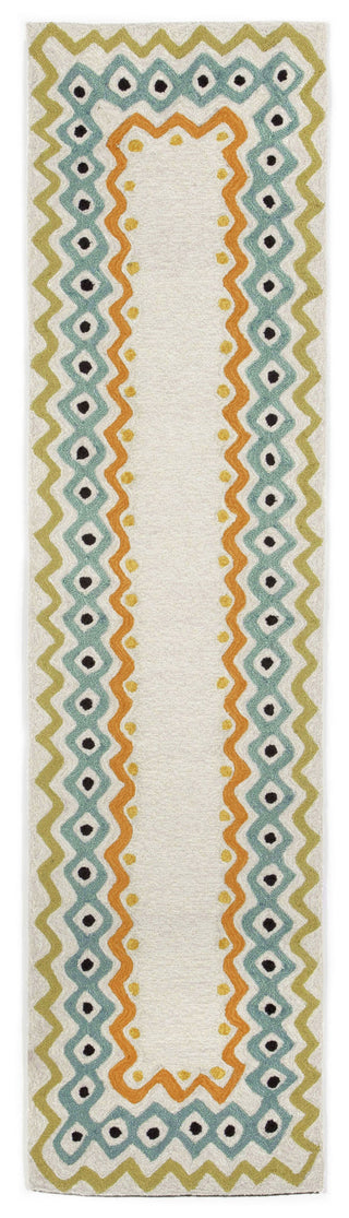 Trans Ocean Capri Ethnic Border Natural Area Rug Main