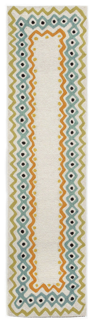 Trans Ocean Capri Ethnic Border Natural Area Rug by Liora Manne