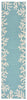 Trans Ocean Capri Coral Border Aqua Area Rug by Liora Manne 2'0'' X 8'0'' Runner