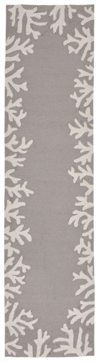 Trans Ocean Capri Coral Bdr Silver Area Rug Main