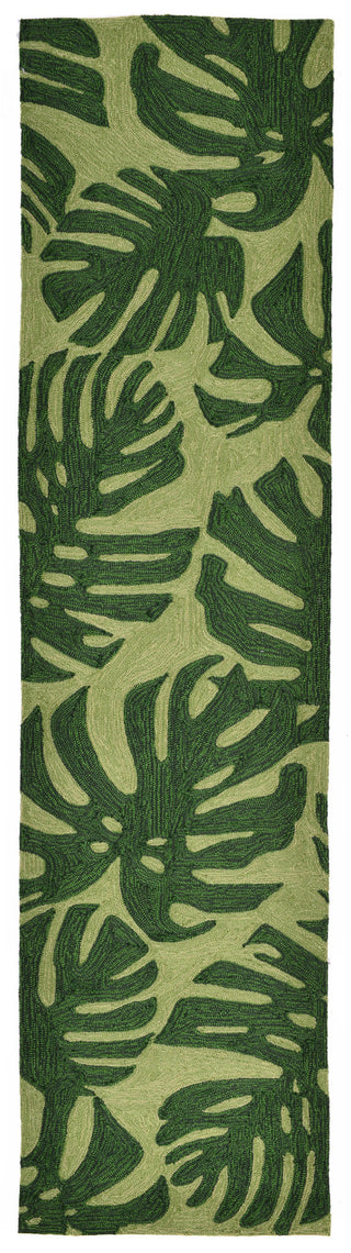 Trans Ocean Capri Fronds Green Area Rug Main