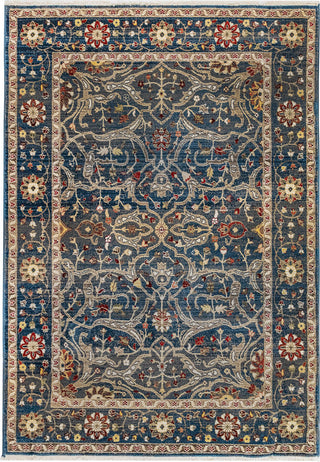 Trans Ocean Calais Oushak Navy Area Rug Mirror by Liora Manne main image