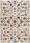Trans Ocean Calais Persian Floral Ivory Area Rug Mirror by Liora Manne main image