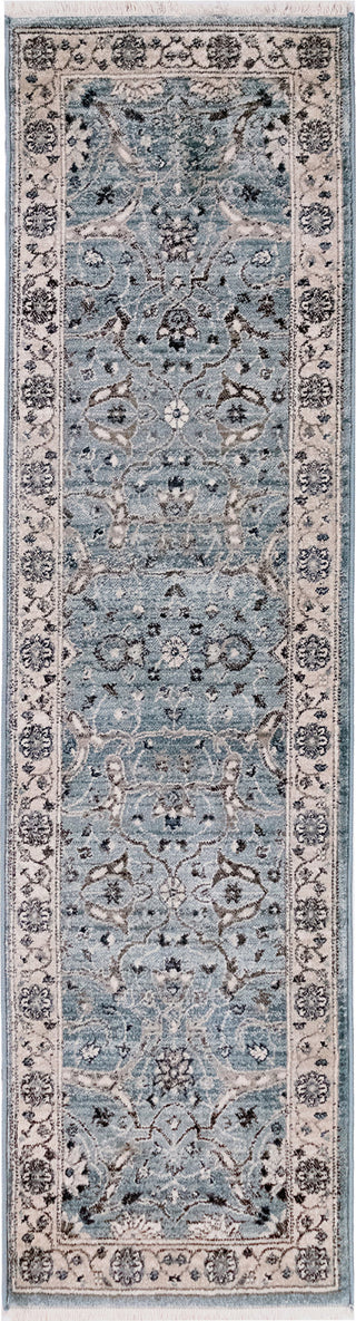 Trans Ocean Calais Oushak Aqua Area Rug Mirror by Liora Manne Main Image