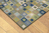 Trans Ocean Amalfi Square In Blue Area Rug Corner Shot