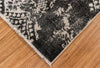 Trans Ocean Calais Damask Charcoal Area Rug Mirror by Liora Manne 