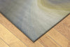 Trans Ocean Dunes Waves Blue Area Rug Corner Shot