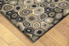 Trans Ocean Inca Pop Swirls Grey Area Rug by Liora Manne Corner Shot Feature