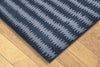 Trans Ocean Inca Ikat Chevron Blue Area Rug by Liora Manne Corner Shot Feature