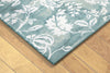 Trans Ocean Jadu Floral Aqua Area Rug by Liora Manne Corner Shot