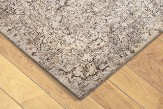 Trans Ocean Jasmine Tabriz Ivory Area Rug Mirror by Liora Manne 