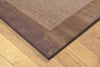 Trans Ocean Madrid Border Brown Area Rug Corner Shot