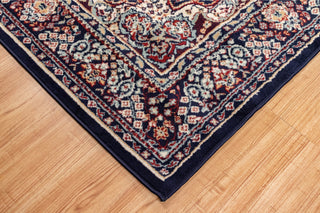 Trans Ocean Meteor Kermin Navy Area Rug Mirror by Liora Manne 