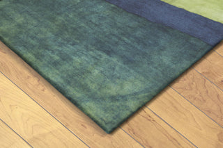 Trans Ocean Piazza Zen Blue Area Rug by Liora Manne Corner Shot