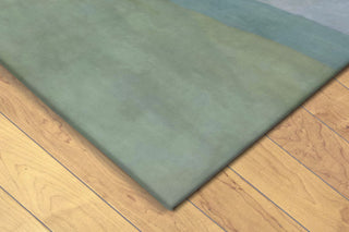 Trans Ocean Piazza Zen Green Area Rug by Liora Manne Corner Shot