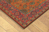 Trans Ocean Petra Agra Orange Area Rug Corner Shot