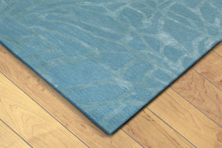 Trans Ocean Roma Shapes Blue Area Rug Corner Shot