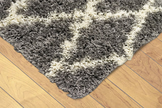 Trans Ocean Rio Diamonds Grey Area Rug Mirror by Liora Manne 
