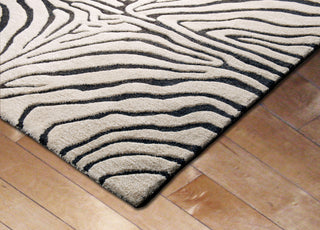 Trans Ocean Seville Zebra Natural Area Rug Corner Shot