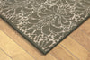 Trans Ocean Seville Modern Damask Silver Area Rug Corner Shot