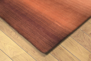 Trans Ocean Vienna Ombre Orange Area Rug by Liora Manne Corner Shot Feature