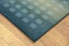 Trans Ocean Vienna Ombre Boxes Blue Area Rug by Liora Manne Corner Shot Feature