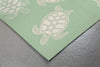 Trans Ocean Capri Turtle Green Area Rug Corner Shot