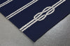 Trans Ocean Capri Ropes Navy Area Rug by Liora Manne Corner Shot Feature
