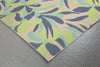 Trans Ocean Playa Flower Blue Area Rug by Liora Manne Corner Shot Feature