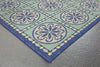 Trans Ocean Playa Tile Blue Area Rug Corner Shot