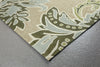 Trans Ocean Ravella Ornamental Leaf Border Natural Area Rug by Liora Manne Corner Shot Feature