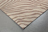 Trans Ocean Ravella Zebra Brown Area Rug by Liora Manne Corner Shot Feature