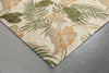 Trans Ocean Ravella Tropical Leaf Natural Area Rug Corner Shot