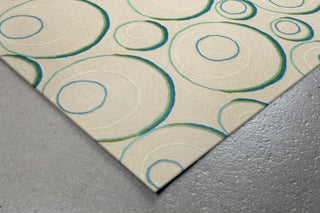 Trans Ocean Spello Hoops Natural Area Rug Corner Shot