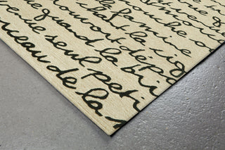 Trans Ocean Spello Poem Natural Area Rug Corner Shot