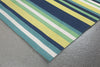 Trans Ocean Sorrento Tribeca Green Area Rug by Liora Manne Corner Shot Feature