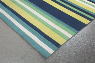 Trans Ocean Sorrento Tribeca Green Area Rug by Liora Manne Corner Shot Feature