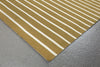 Trans Ocean Sorrento Pinstripe Khaki Area Rug by Liora Manne Corner Shot Feature