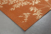Trans Ocean Terrace Vine Rust Area Rug Corner Shot