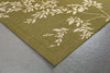 Trans Ocean Terrace Vine Green Area Rug by Liora Manne Corner Shot Feature