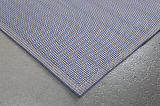 Trans Ocean Terrace Texture Blue Area Rug Corner Shot