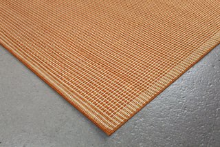 Trans Ocean Terrace Texture Rust Area Rug Corner Shot