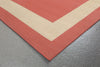 Trans Ocean Terrace Border Orange Area Rug by Liora Manne Corner Shot Feature
