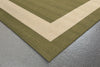 Trans Ocean Terrace Border Green Area Rug by Liora Manne Corner Shot Feature