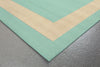 Trans Ocean Terrace Border Turquoise Area Rug by Liora Manne Corner Shot Feature