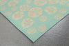 Trans Ocean Terrace Shell Toss Blue Area Rug by Liora Manne Corner Shot Feature