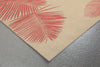 Trans Ocean Terrace Palm Coral Area Rug by Liora Manne Corner Shot Feature